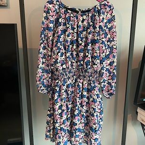 Girls Long Sleeve Floral Dress